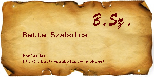 Batta Szabolcs névjegykártya
